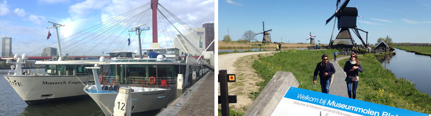 International guests and Unesco Kinderdijk Windmills